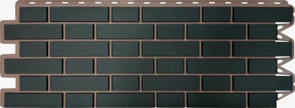 Фасадная панель Альта-Профиль, Кирпич Клинкерный, Графит купить в Октябрьском