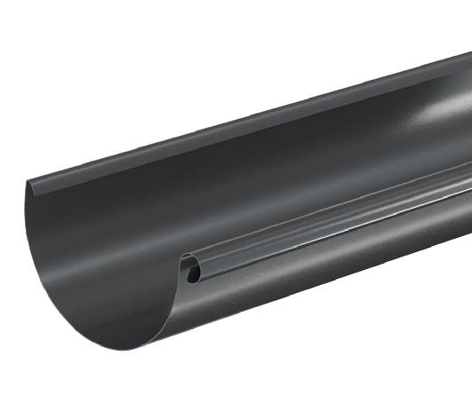 Водосток Aquasistem, система 125x90 - Водосточный желоб 3.00м RAL 7024 Тёмно-серый купить в Октябрьском