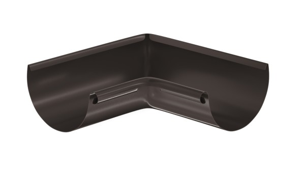 Водосток Aquasistem, система 125x90 - Угол желоба, внутренний 90° RR 32 Тёмно-Коричневый купить в Октябрьском