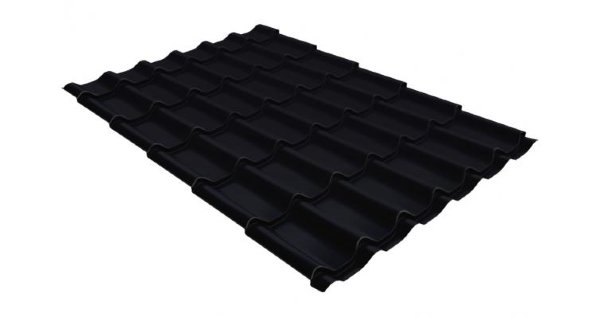 Металлочерепица классик GL 0,5 Velur20 RAL 9005 черный купить в Октябрьском