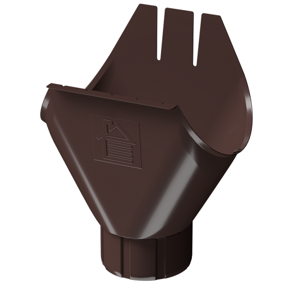 Воронка желоба D125 Döcke STAL PREMIUM Шоколад, (RAL 8019) купить в Октябрьском