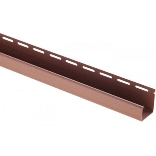 J-профиль Люкс Крашенный, T-15, ВН, Красно-коричневый купить в Октябрьском