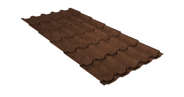 Металлочерепица квинта плюс 0,45 Safari Twincolor Brown купить в Октябрьском