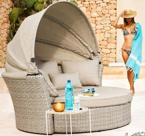 Диван-Трансформер AFINA плетеный из иск. ротанга AFM-325 Beige купить в Октябрьском