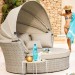 Диван-Трансформер AFINA плетеный из иск. ротанга AFM-325 Beige купить в Октябрьском