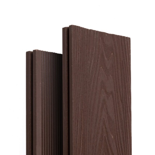 Террасная доска Ecodecking Экстра 3D полнотелая Графит купить в Октябрьском