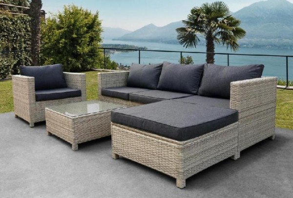 Комплект мебели AFINA плетеной из иск. ротанга YR821G Grey/Grey купить в Октябрьском
