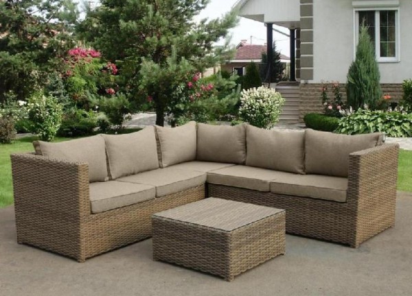 Комплект мебели AFINA плетеной из иск. ротанга YR825B Beige купить в Октябрьском