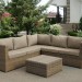 Комплект мебели AFINA плетеной из иск. ротанга YR825B Beige купить в Октябрьском