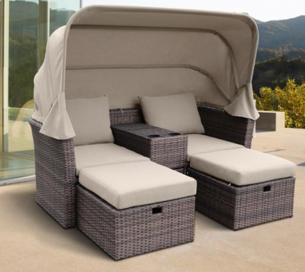 Комплект мебели AFINA плетеной из иск. ротанга AFM-330B Brown купить в Октябрьском