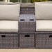 Комплект мебели AFINA плетеной из иск. ротанга AFM-330B Brown купить в Октябрьском