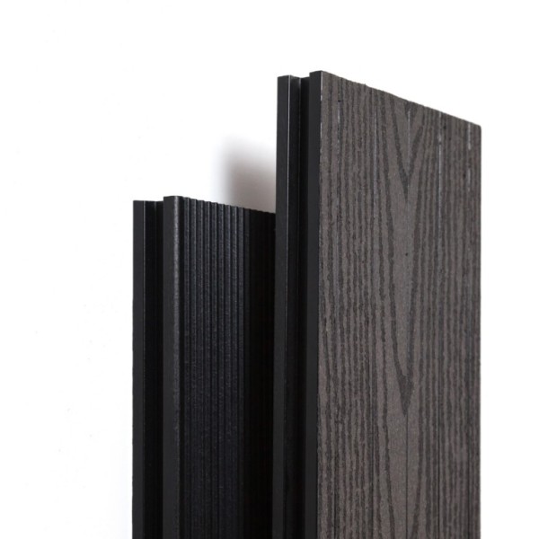 Террасная доска Ecodecking Техно плюс Графит купить в Октябрьском