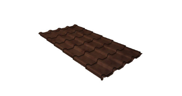 Металлочерепица камея 0,45 Safari Twincolor Brown купить в Октябрьском