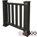 Ограждение из ДПК Outdoor Классик 3D STORM чёрный купить в Октябрьском