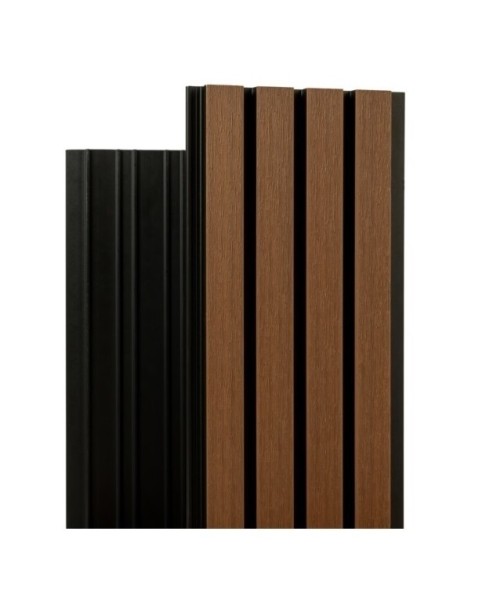 Фасадная реечная панель Ecodecking Скай коэкструзия 200х20х3000 Тик купить в Октябрьском