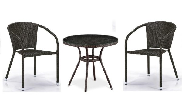 Комплект плетеной мебели AFINA из иск. ротанга Асоль-7 T282ANT/Y137C-W53 Brown 2Pcs купить в Октябрьском
