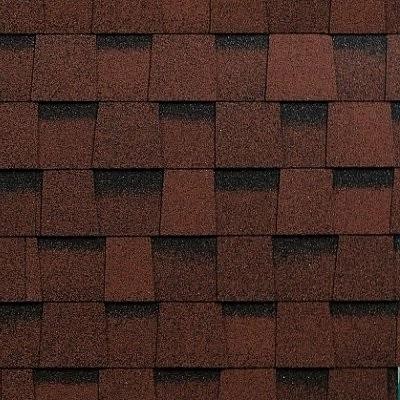 Двухслойная ламинированная черепица Shinglas, серия Фазенда – Красный купить в Октябрьском