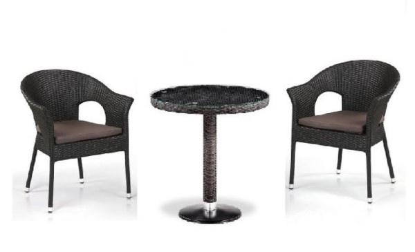 Комплект плетеной мебели AFINA из иск. ротанга T601/Y79A-W53 Brown 2Pcs купить в Октябрьском