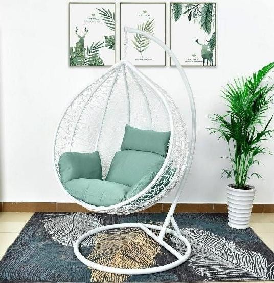 Кресло Подвесное из искусственного ротанга AFM-168A-XL White/Green купить в Октябрьском