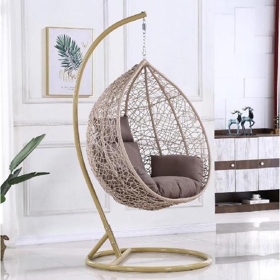 Кресло Подвесное из искусственного ротанга AFM-169A-LB Beige купить в Октябрьском