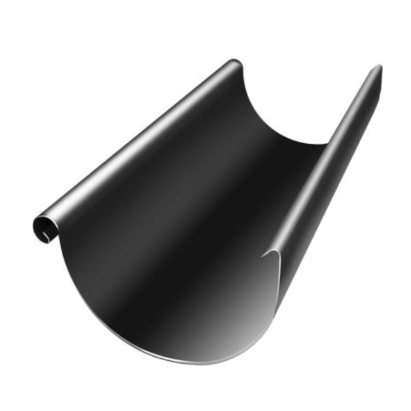 Водосток Grand Line 125x90 – Желоб 3м RAL 9005 купить в Октябрьском