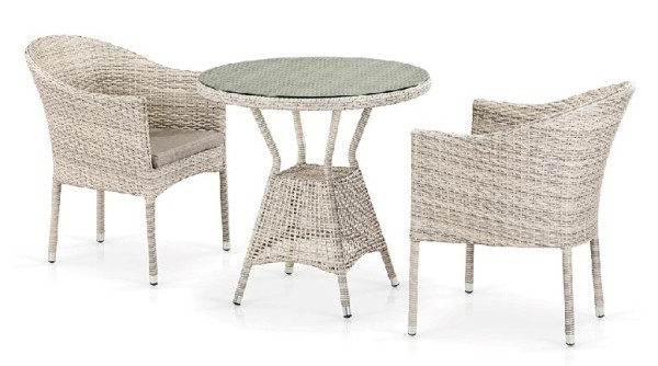 Комплект плетеной мебели AFINA из иск. ротанга T705ANT/Y350-W85 Latte 2Pcs купить в Октябрьском