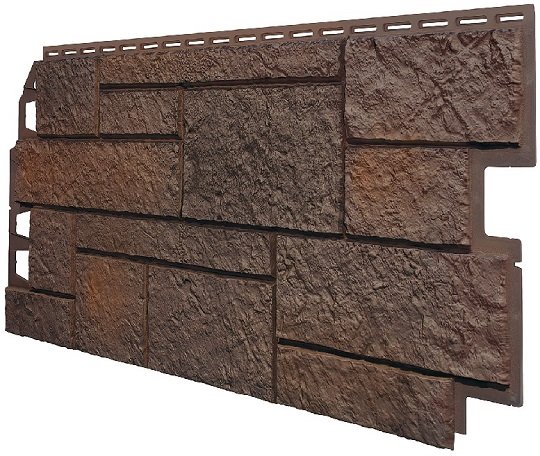 Фасадная панель VOX Sandstone (Сандстоун) темно коричневый купить в Октябрьском