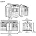 Сарай пластиковый LifeTime 15x8 DD купить в Октябрьском