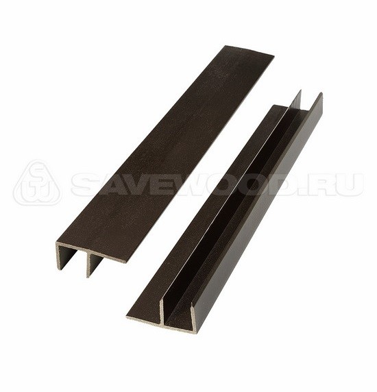 F-профиль ДПК Savewood – Тёмно-коричневый купить в Октябрьском