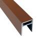 П-профиль Алюминиевый EasyDecking 35x25 Коричневый купить в Октябрьском