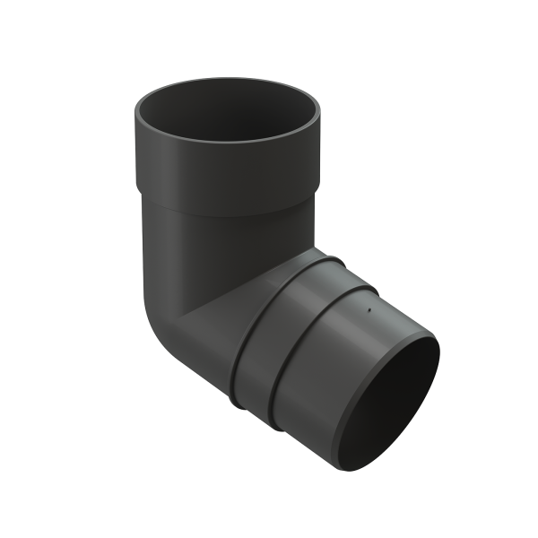 Колено 72˚ для водосточной трубы Docke Premium Графит купить в Октябрьском