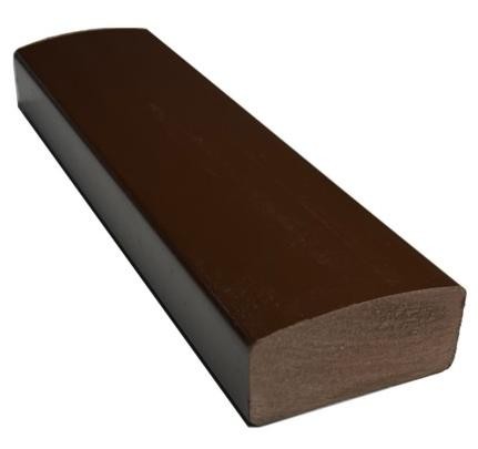 Лавочный брус Ecodecking Некст полнотелый глянцевый 70х35 шоколад купить в Октябрьском