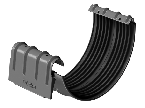 Соединитель желобов D125 Döcke STAL PREMIUM Графит, (RAL 7024) купить в Октябрьском