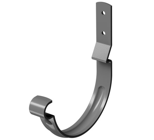 Карнизный крюк короткий (гнутый) D125 Döcke STAL PREMIUM Графит, (RAL 7024) купить в Октябрьском