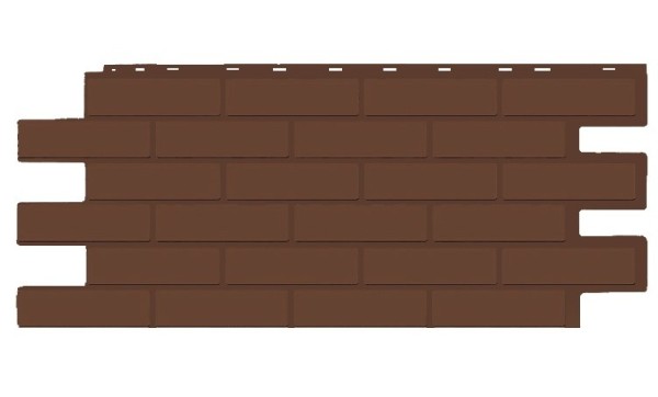 Фасадная панель T-Siding Кирпич Модерн Эко Браун купить в Октябрьском