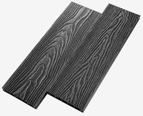 Террасная доска из ДПК RusDecking Unodeck Vintage - Графит купить в Октябрьском