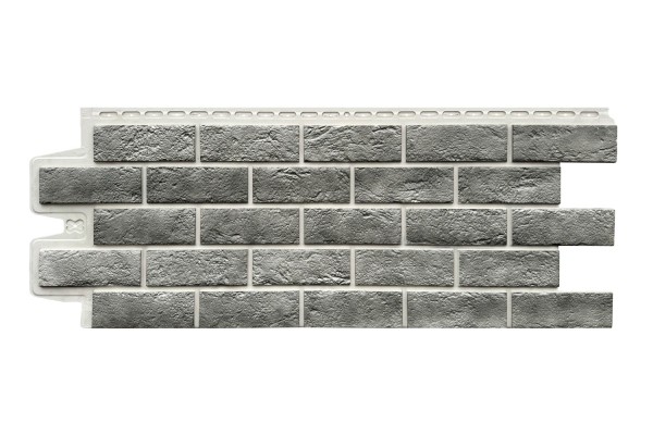 Фасадная панель Grand Line Состаренный кирпич Элит гранит, ШОВ белый купить в Октябрьском