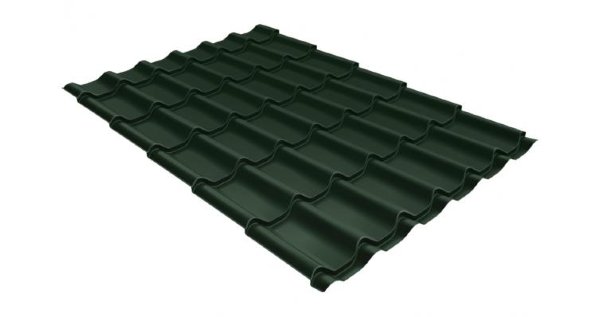 Металлочерепица классик 0,5 Satin RR 11 темно-зеленый купить в Октябрьском